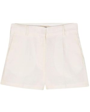 Barena Stijlvolle Linnen Korte Broek - Wit