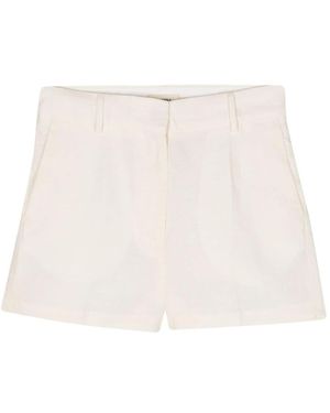 Barena Stijlvolle Linnen Korte Broek - Wit