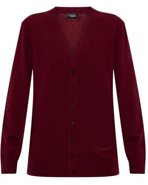 DSquared² Logo Cardigan - Lila