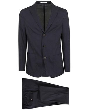 Eleventy Single Breasted Suits - Blue