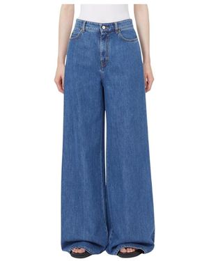 Max Mara Jeans ,Blauw ,Wide Jeans