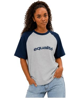 Equalite Celeste Boxy T-Shirt - Blau