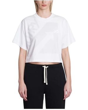 Autry Grafische Print Katoenen T-Shirt - Wit