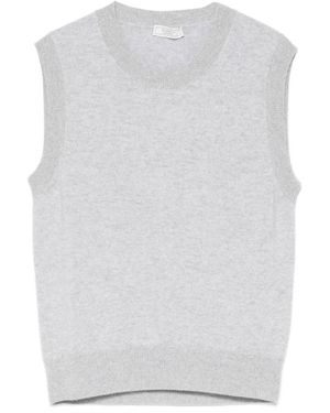 Peserico Round-Neck Knitwear - Grigio