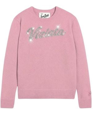 MC2 Saint Barth Truien & Vesten ,Roze ,Wol New Queen Trui