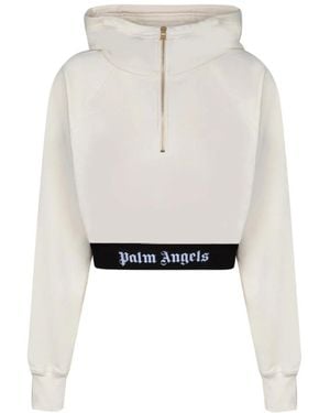 Palm Angels Hoodies - Blanc