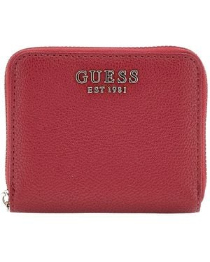 Guess Rote Kleine Reißverschlussbrieftasche