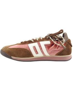 Back70 Schoenen ,Bruin ,Leer Sneakers - Roze