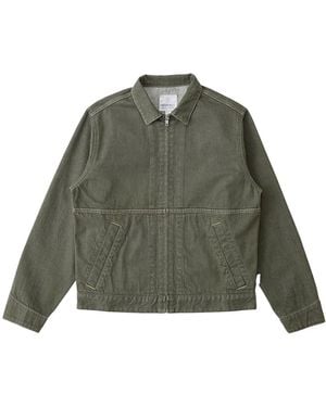 Gramicci Gekreukeld Japans Slub Denim Jack - Groen