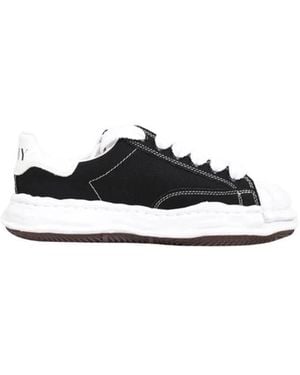 Maison Mihara Yasuhiro Canvas Sneakers Mit Gummisohle - Schwarz