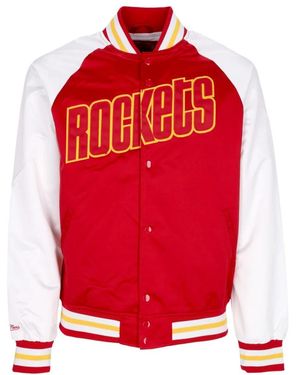 Mitchell & Ness Bomber Jackets - Red