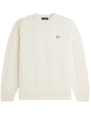 Fred Perry Round-Neck Knitwear - Blanco