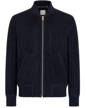 Paul Smith Wildleder Bomberjacke - Blau