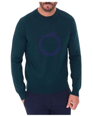 Trussardi Rundhals-Strickware - Blau