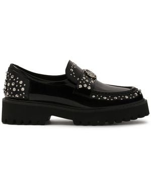 Kazar Schwarze Halbschuhe Mit Metallnieten