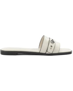 Tory Burch Schoenen ,Wit ,Leer Romy Slide