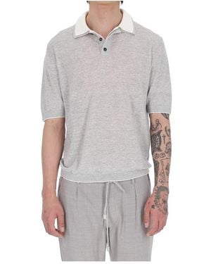 Eleventy Polo Shirts - Grey