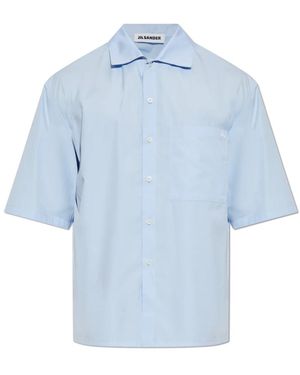 Jil Sander Overhemden ,Blauw ,Casual Shirts
