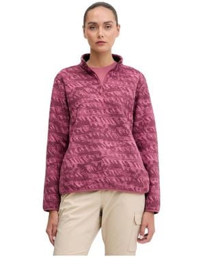 Jack Wolfskin Long Sleeve Training Tops - Rosso