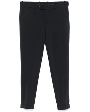 Rrd Pantaloni blu in stretch con risvolto ai polsini - Nero