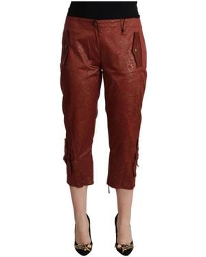 Just Cavalli Cropped Pants - Red