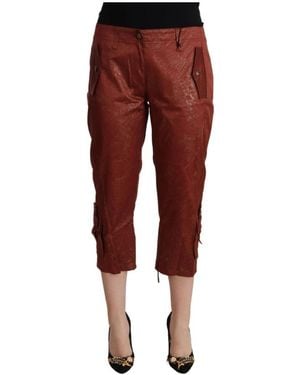 Just Cavalli Cropped Pants - Red