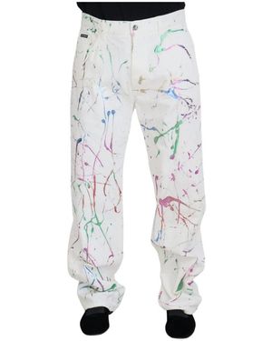 Dolce & Gabbana Wide Trousers - Blue