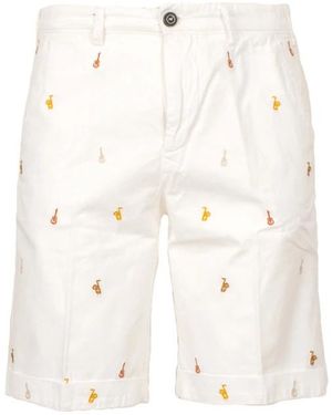 40weft Korte Broeken ,Wit ,Casual Shorts