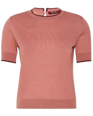 Max Mara Round-Neck Knitwear - Rose