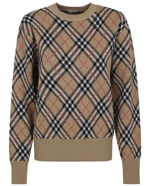 Burberry Brauner Pullover Aw25 Luxus Komfort - Grau