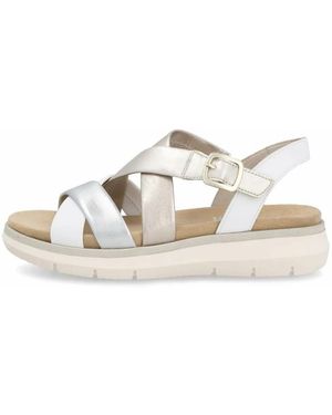 Remonte Sandaal Met Sleehak - Naturel