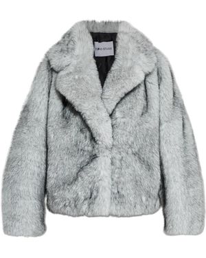 Stand Studio India Faux Fur Coat - Grau