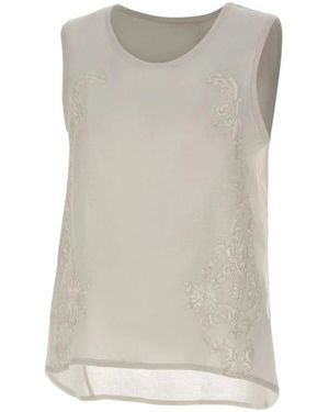 Maurizio Mykonos Sleeveless Tops - Grey