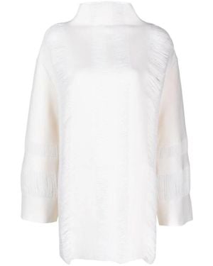 Mrz Weiße Strick Rollkragen Pullover