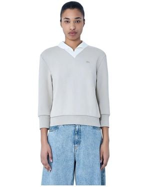 Lacoste V-Hals Gebreide Trui - Blauw