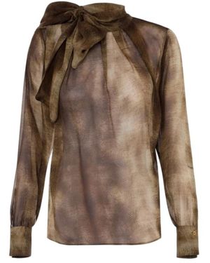 Elisabetta Franchi Blouses - Brown