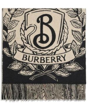 Burberry Winter Scarves - Black