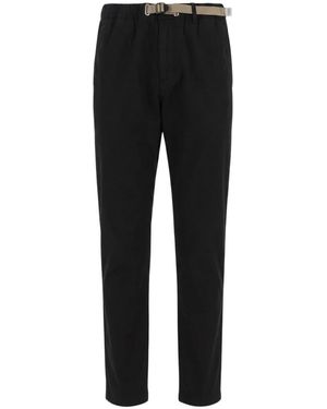White Sand Broeken ,Zwart ,Katoen Base Gabardine Broek