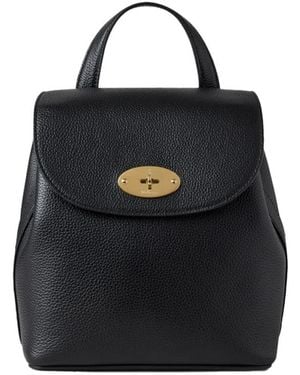 Mulberry Klassischer Schwarzer Leder Rucksack