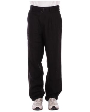 Alpha Studio Straight Trousers - Black