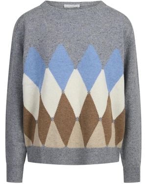 Ballantyne Argyle Rundhals-Pullover - Blau