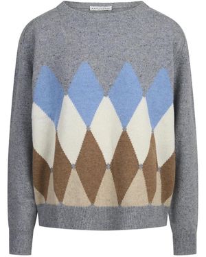 Ballantyne Argyle Ronde Hals Trui - Blauw