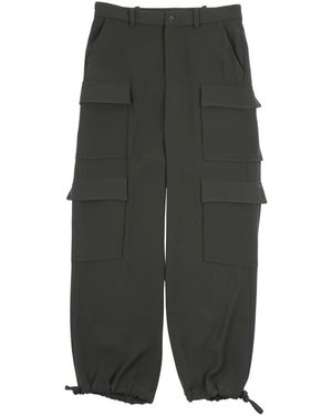 P.A.R.O.S.H. Straight Trousers - Gris