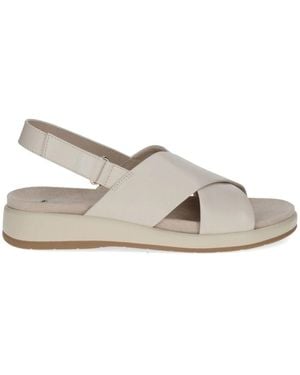 Caprice Flat Sandals - Grey