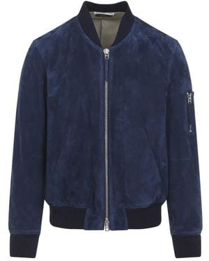 Tom Ford Leather Jackets - Azul