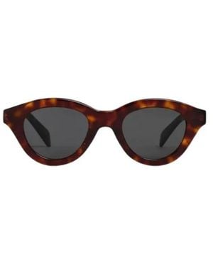 Celine Accessoires ,Bruin ,Sole Zonnebril - Zwart