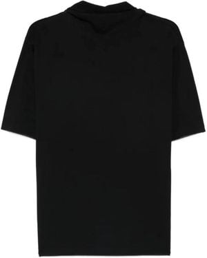 Lemaire Tops ,Zwart ,T-Shirt Met Foulard