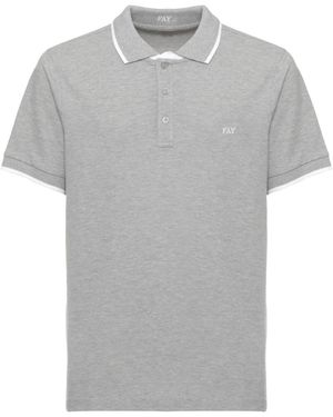 Fay Tops ,Grijs ,Polo Shirts