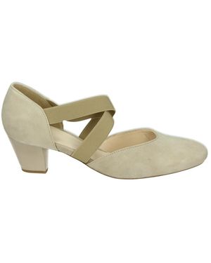 Ara Suède Pumps Met Rubberen Zool - Wit