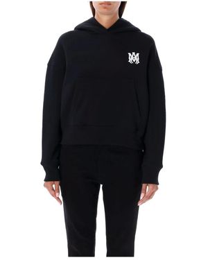 Amiri Hoodies & Sweatvesten ,Zwart ,Katoen Ma Core Logo Hoodie